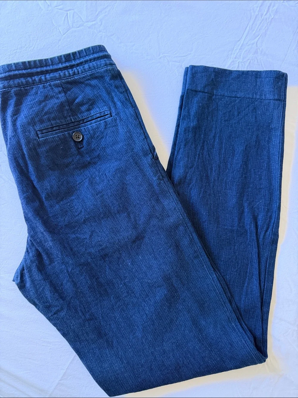 Club Monaco Indigo Navy Drawstring Pants